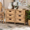 Natural Boho Rattan Weave Storage Cabinet-Kirkland's Home Flash Sale