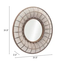 Natural Bone Safari Framed Mirror-Kirkland's Home Outlet