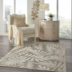Natural Botanical Outdoor Area Rug, 6X9-Kirkland's Home Cheap