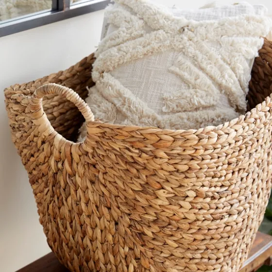 Natural Braided Seagrass Basket-Kirkland's Home Hot