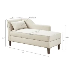 Natural Brett Accent Chaise Lounge-Kirkland's Home Sale