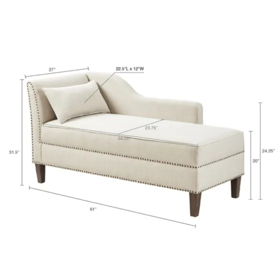 Natural Brett Accent Chaise Lounge-Kirkland's Home Sale