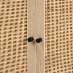 Natural Cane And Wood 2-Door Cabinet-Kirkland's Home Hot