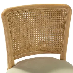 Natural Cane Back Suede Office Chair-Kirkland's Home Cheap