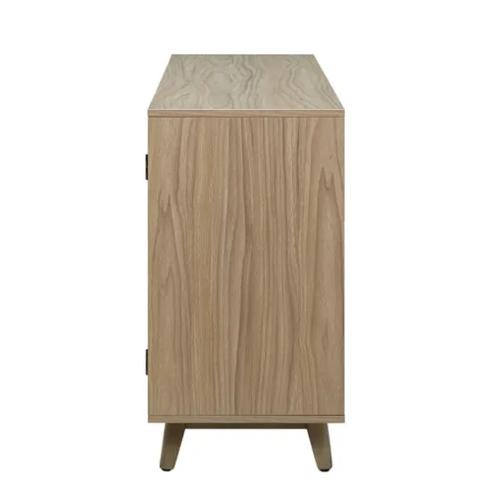 Natural Cane Wood Storage Media Cabinet-Kirkland's Home Cheap