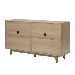 Natural Cane Wood Storage Media Cabinet-Kirkland's Home Cheap
