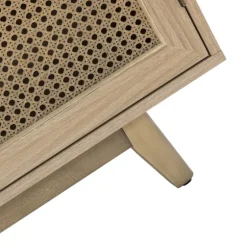 Natural Cane Wood Storage Media Cabinet-Kirkland's Home Cheap