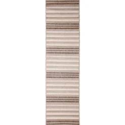 Natural Canva Striped Outdoor Runner-Kirkland's Home Hot