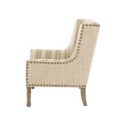 Natural Cara Stripe Accent Chair-Kirkland's Home Cheap
