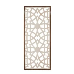 Natural Carved Damask Wooden Wall Plaque-Kirkland's Home Store