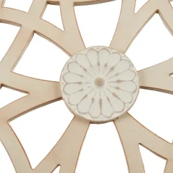 Natural Carved Damask Wooden Wall Plaque-Kirkland's Home Store