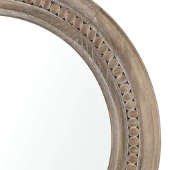 Natural Carved Driftwood Round Wall Mirror-Kirkland's Home Flash Sale