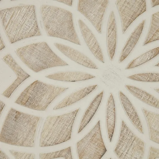 Natural Carved Wood Medallion Round Wall Plaque-Kirkland's Home Flash Sale