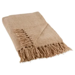 Natural Chenille Fringe Throw-Kirkland's Home Sale