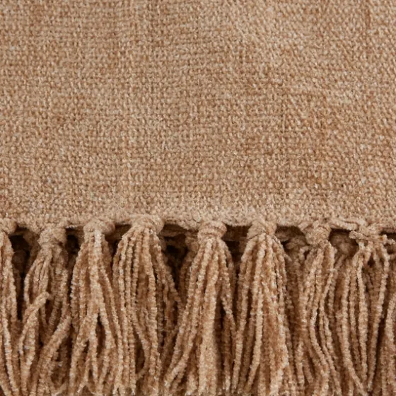 Natural Chenille Fringe Throw-Kirkland's Home Sale