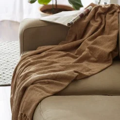 Natural Chenille Fringe Throw-Kirkland's Home Sale