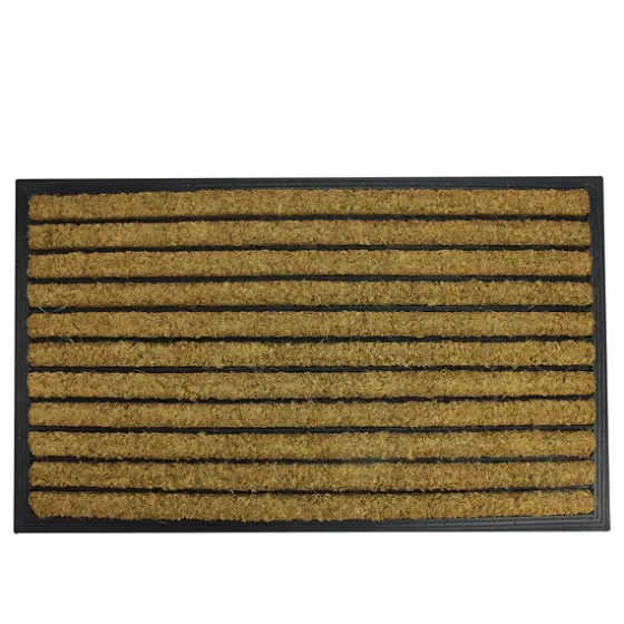 Natural Coir Striped Non-Skid Doormat-Kirkland's Home Store