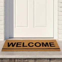 Natural Coir Welcome Doormat-Kirkland's Home Sale