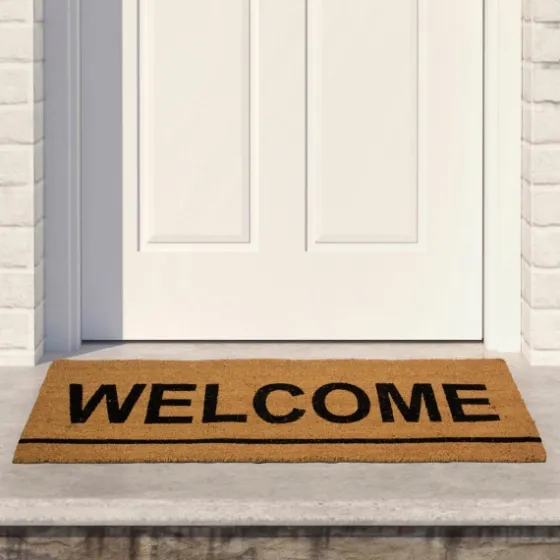 Natural Coir Welcome Doormat-Kirkland's Home Sale