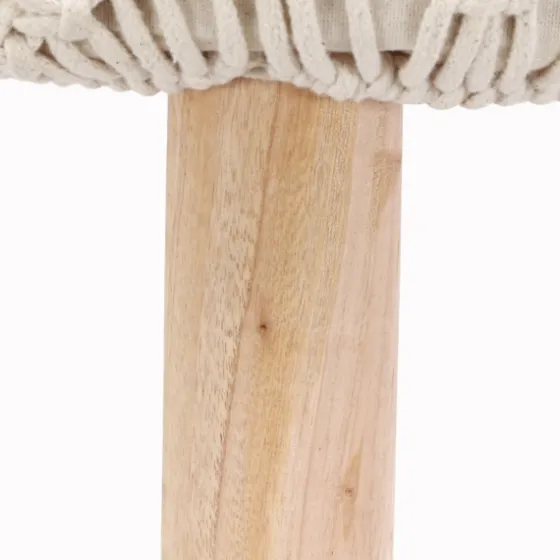Natural Crochet Stool-Kirkland's Home Shop
