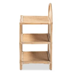 Natural Curled Rattan 3-Tiered Bookcase-Kirkland's Home New