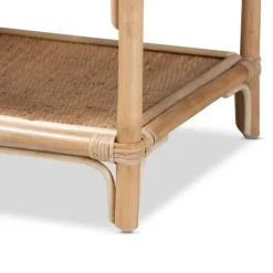 Natural Curled Rattan 3-Tiered Bookcase-Kirkland's Home New