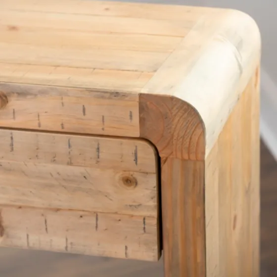 Natural Curved Edge Console Table-Kirkland's Home Sale
