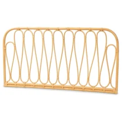 Natural Curved Rat Wall Mounted Queen Headboard-Kirkland's Home Cheap