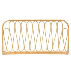 Natural Curved Rat Wall Mounted Queen Headboard-Kirkland's Home Cheap