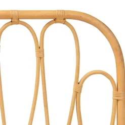 Natural Curved Rat Wall Mounted Queen Headboard-Kirkland's Home Cheap