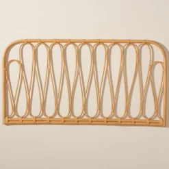 Natural Curved Rat Wall Mounted Queen Headboard-Kirkland's Home Cheap