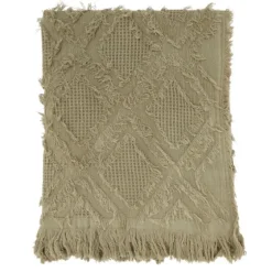 Natural Diamond Pattern Throw Blanket-Kirkland's Home New