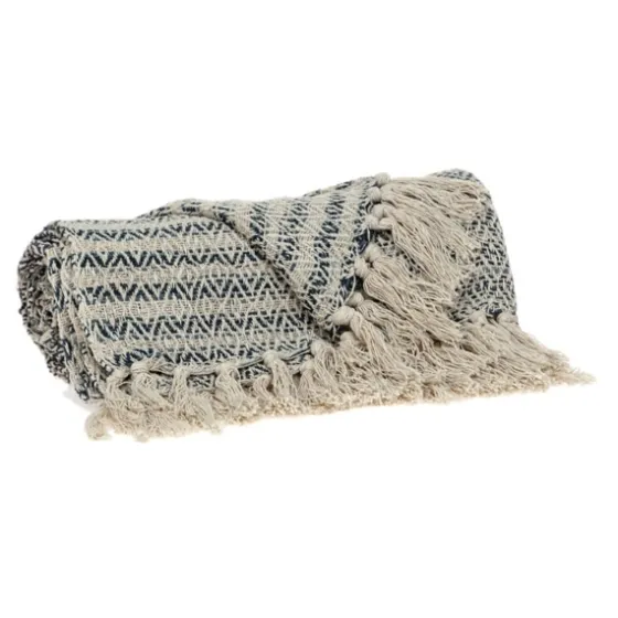 Natural Diamond Wool Handloomed Tassel Throw-Kirkland's Home Store