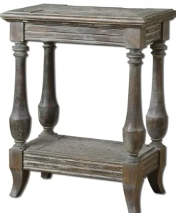 Natural Distressed Birch Wood Accent Table-Kirkland's Home Cheap