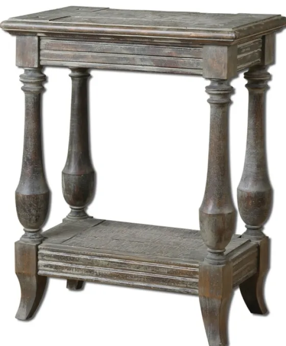 Natural Distressed Birch Wood Accent Table-Kirkland's Home Cheap