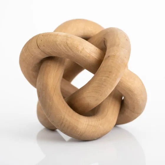 Natural Distressed Wooden Knot Sculpture-Kirkland's Home Store