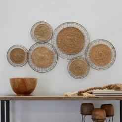 Natural Dried Bohemian Plates Wall Plaque-Kirkland's Home Outlet