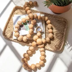 Natural Dried Gourd Garland-Kirkland's Home Online