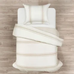 Natural Farmhouse Stripe 2-Pc. Twin Xl Duvet Set-Kirkland's Home Fashion