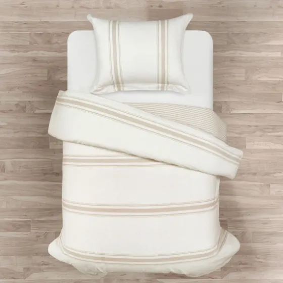 Natural Farmhouse Stripe 2-Pc. Twin Xl Duvet Set-Kirkland's Home Fashion
