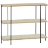 Natural Fir Open 3-Tier Console Table-Kirkland's Home Store