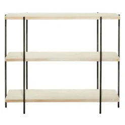 Natural Fir Open 3-Tier Console Table-Kirkland's Home Store