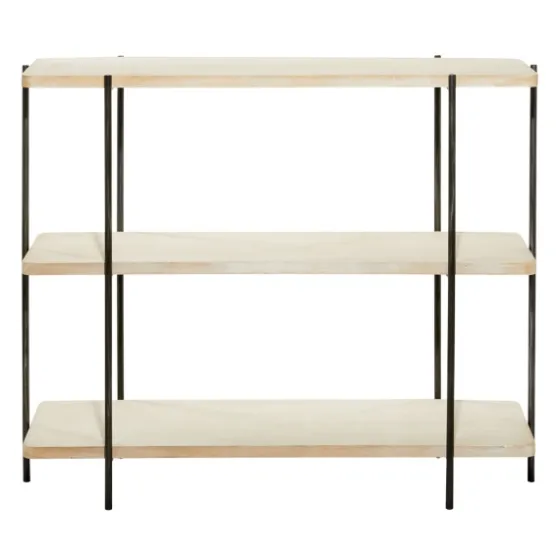 Natural Fir Open 3-Tier Console Table-Kirkland's Home Store