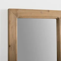 Natural Fir Wood Window Pane Mirror-Kirkland's Home Discount