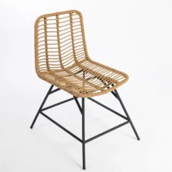 Natural Fishbone Rat Dining Chair-Kirkland's Home Online