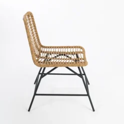 Natural Fishbone Rat Dining Chair-Kirkland's Home Online