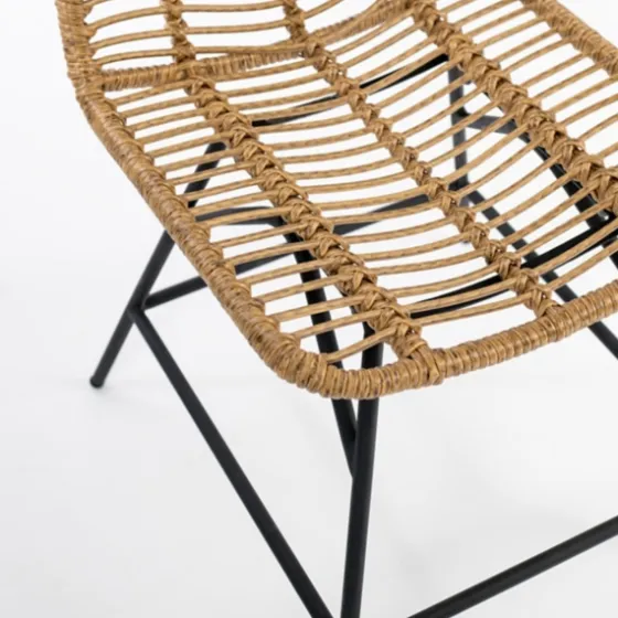 Natural Fishbone Rat Dining Chair-Kirkland's Home Online
