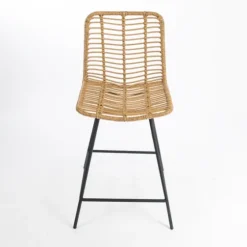 Natural Fishbone Rattan Counter Stool-Kirkland's Home Clearance