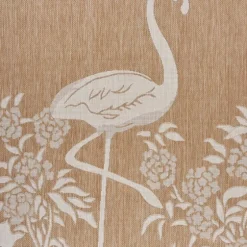 Natural Flamingo Indoor/Outdoor Area Rug, 5X7-Kirkland's Home Flash Sale