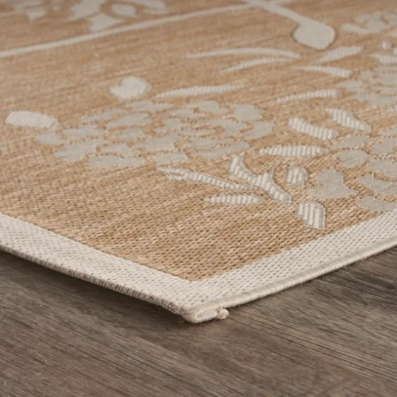 Natural Flamingo Indoor/Outdoor Area Rug, 5X7-Kirkland's Home Flash Sale